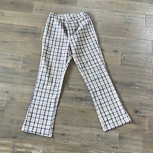 plaid flare pants !